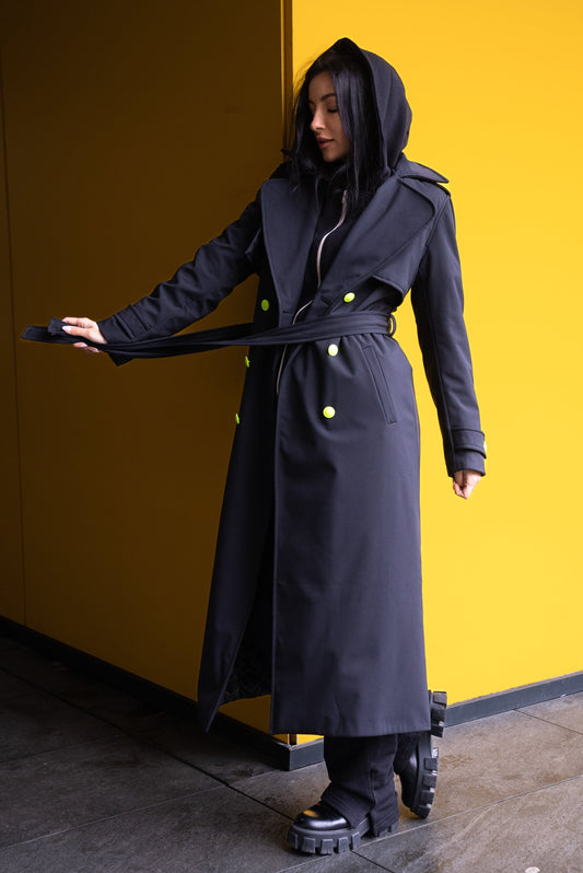 Coat Fluo - Black