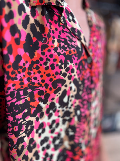 Camasa MAN RASO STAMPA LEOPARDO