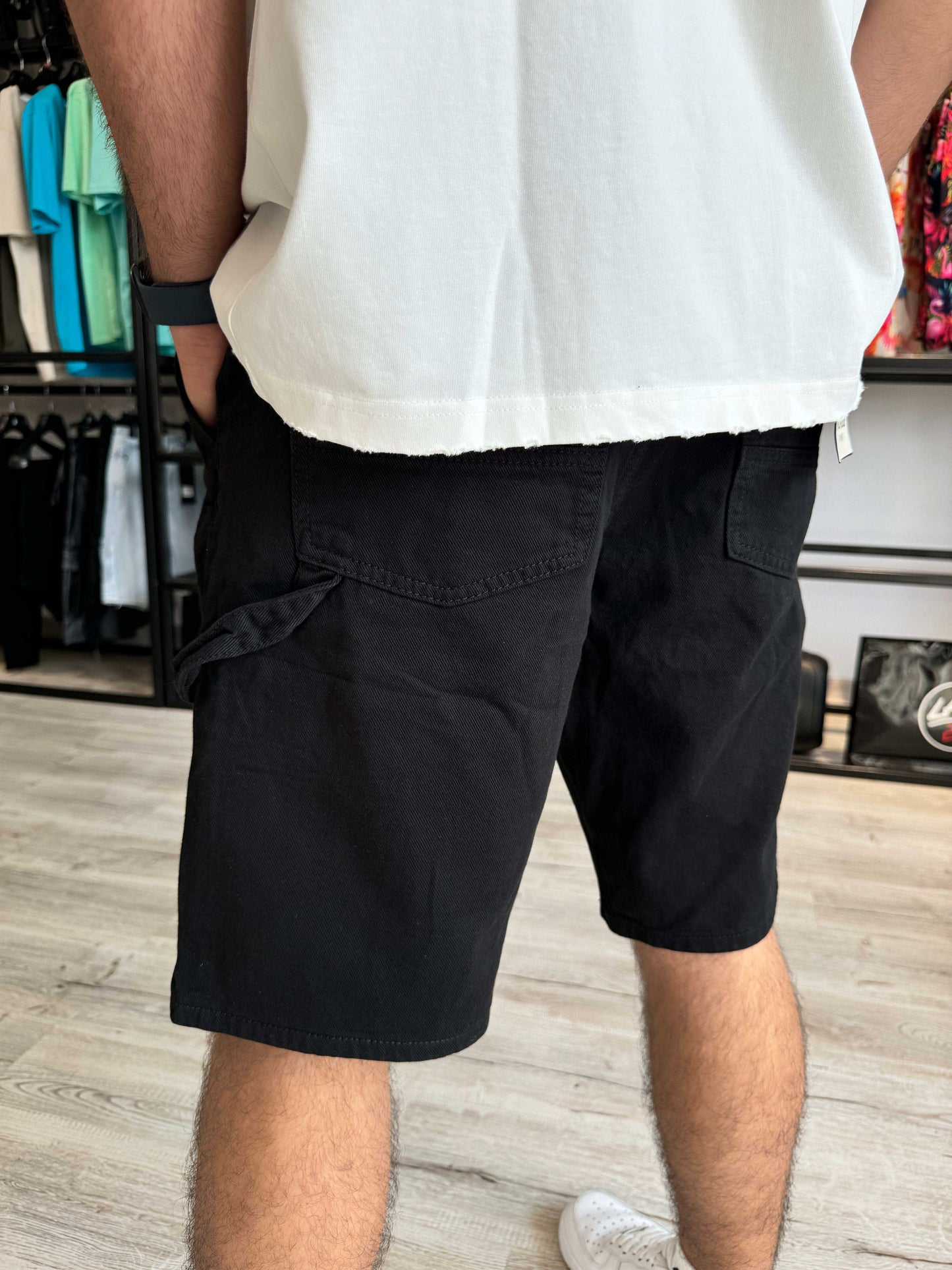 Blugi scurti WARREN NEGRU
