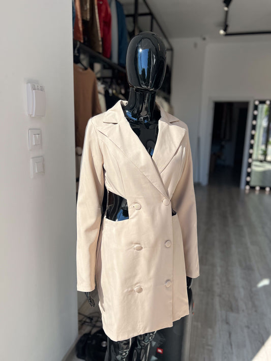 Short DRESS BEIGE