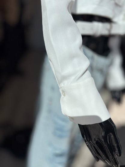 Camasa BELT WHITE