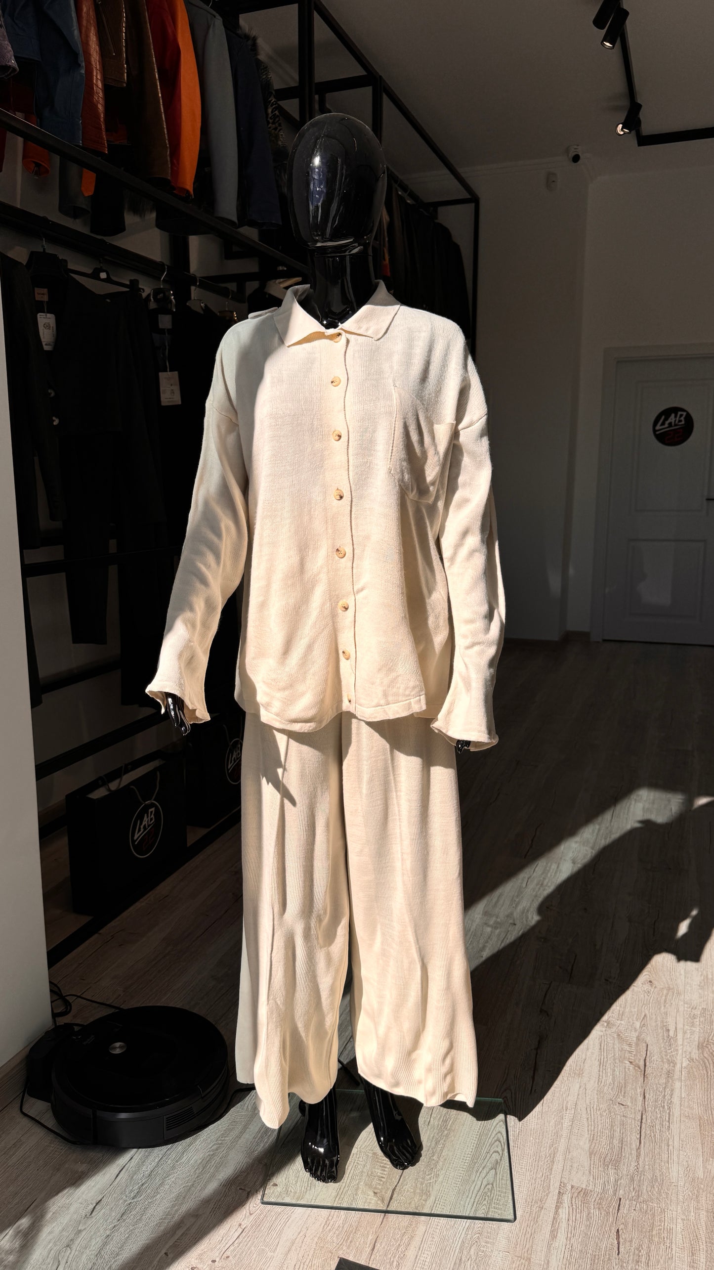KNITWEAR SUIT ECRU