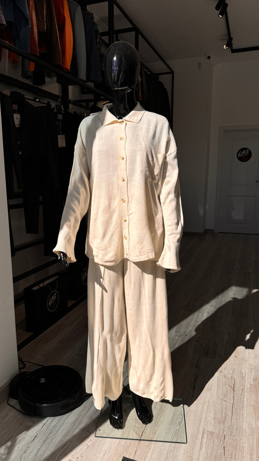 KNITWEAR SUIT ECRU