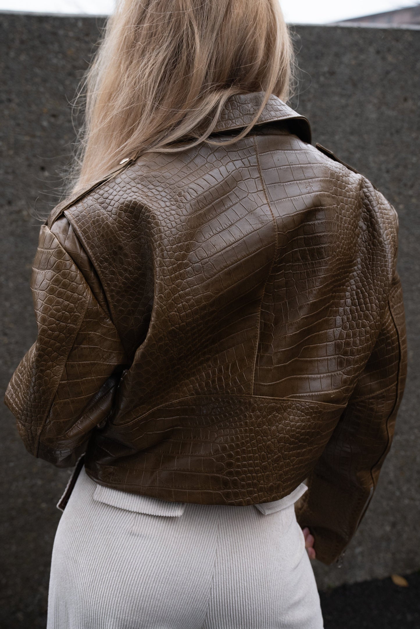 Brown Croco Jacket