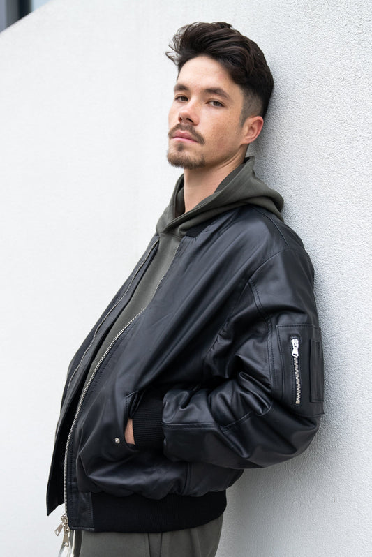 Bomber Black Zipp