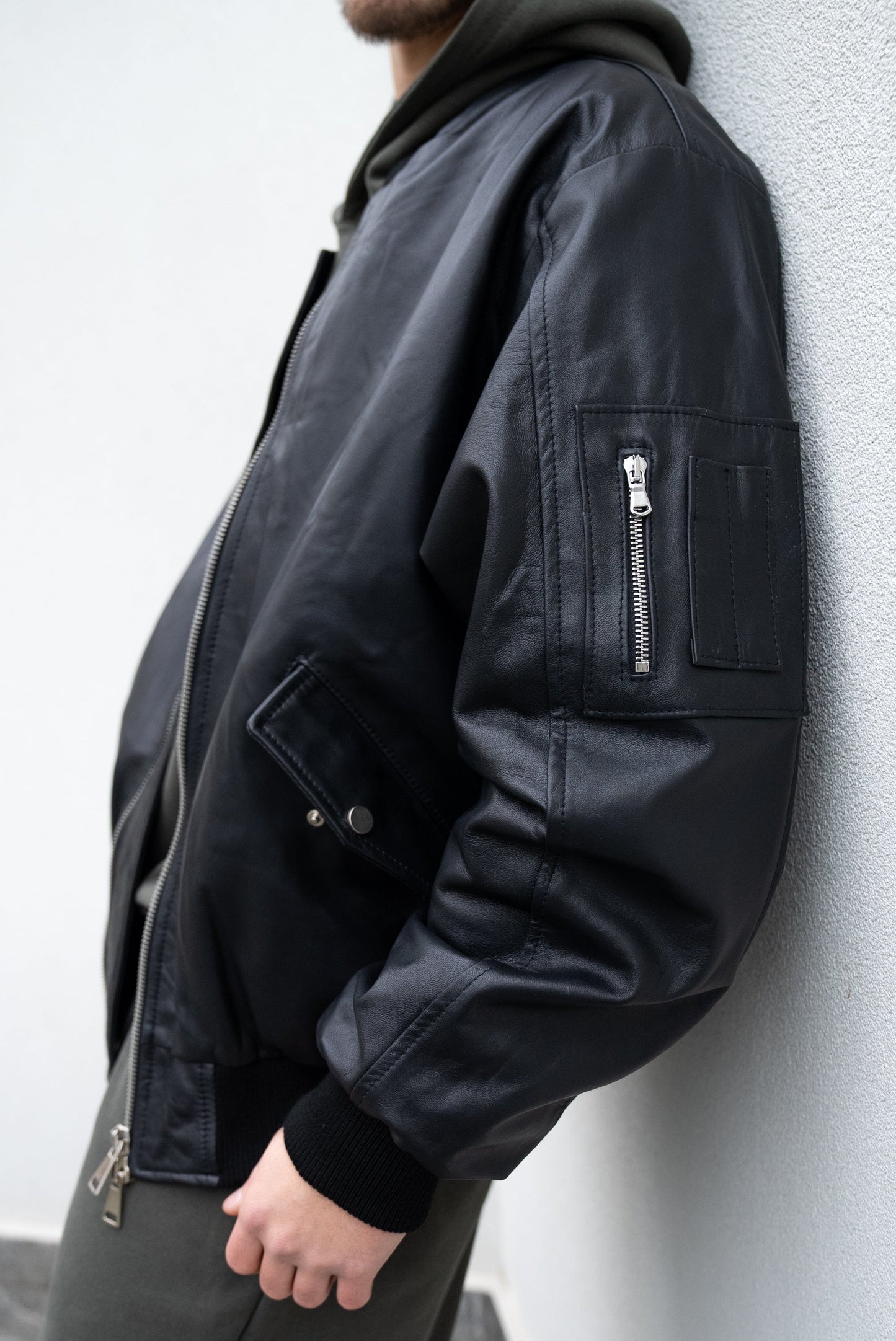 Bomber Black Zipp