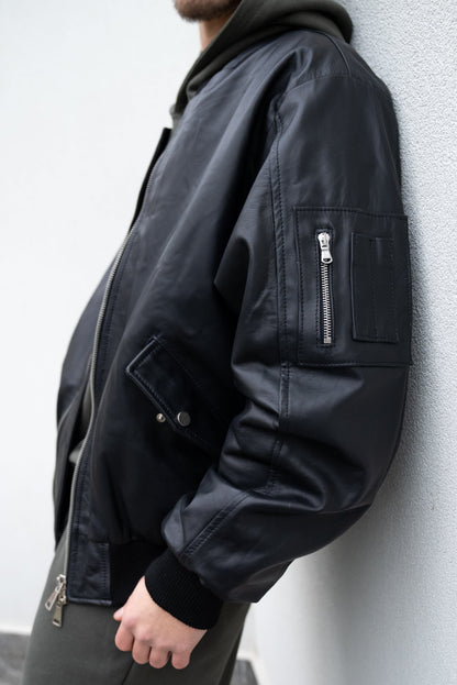Bomber Black Zipp