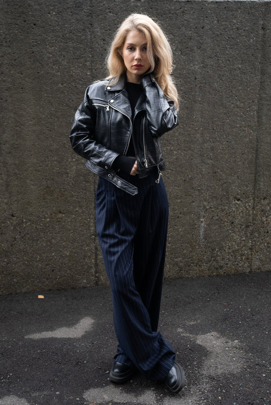 Black Croco Jacket