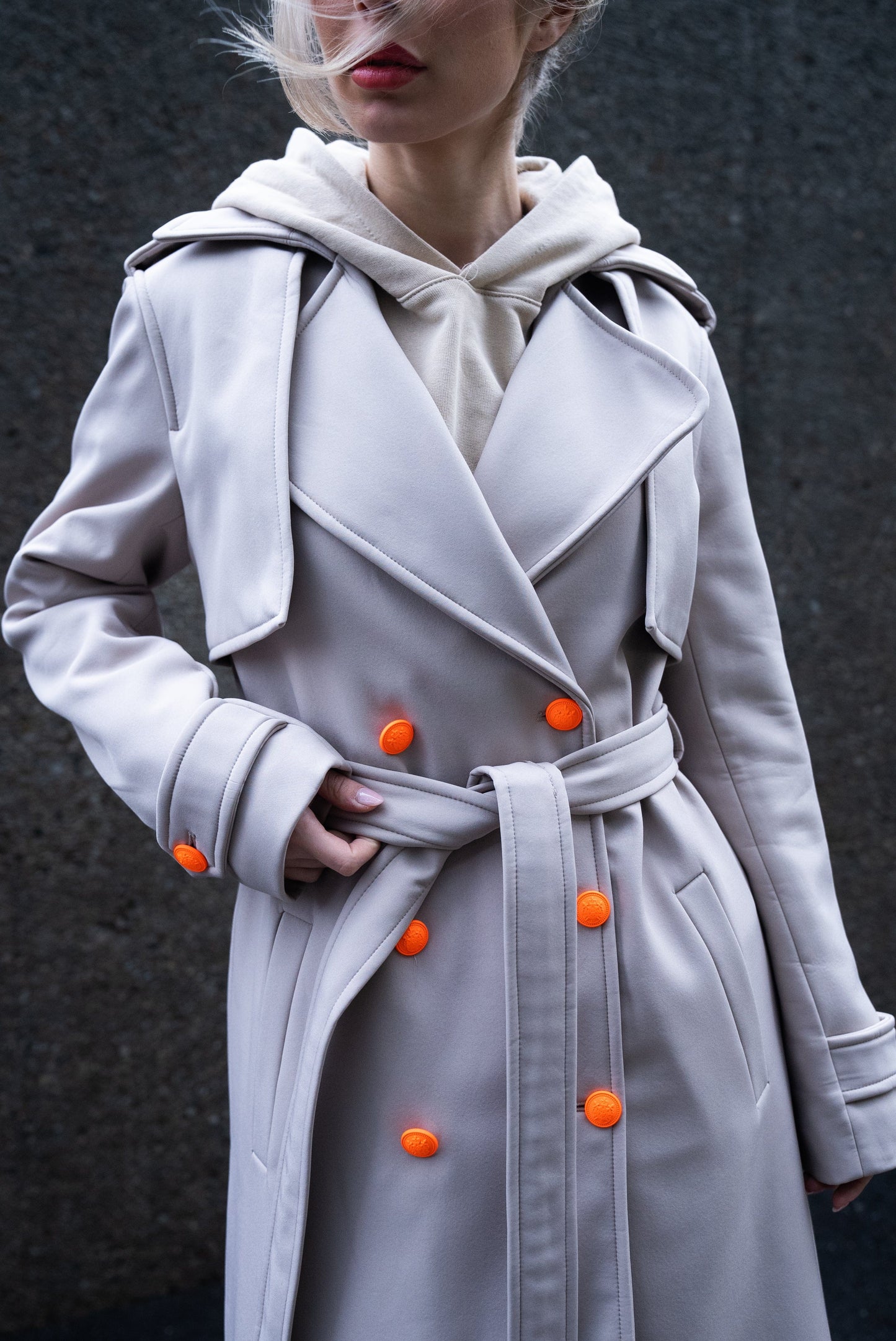 Coat Fluo - Nude