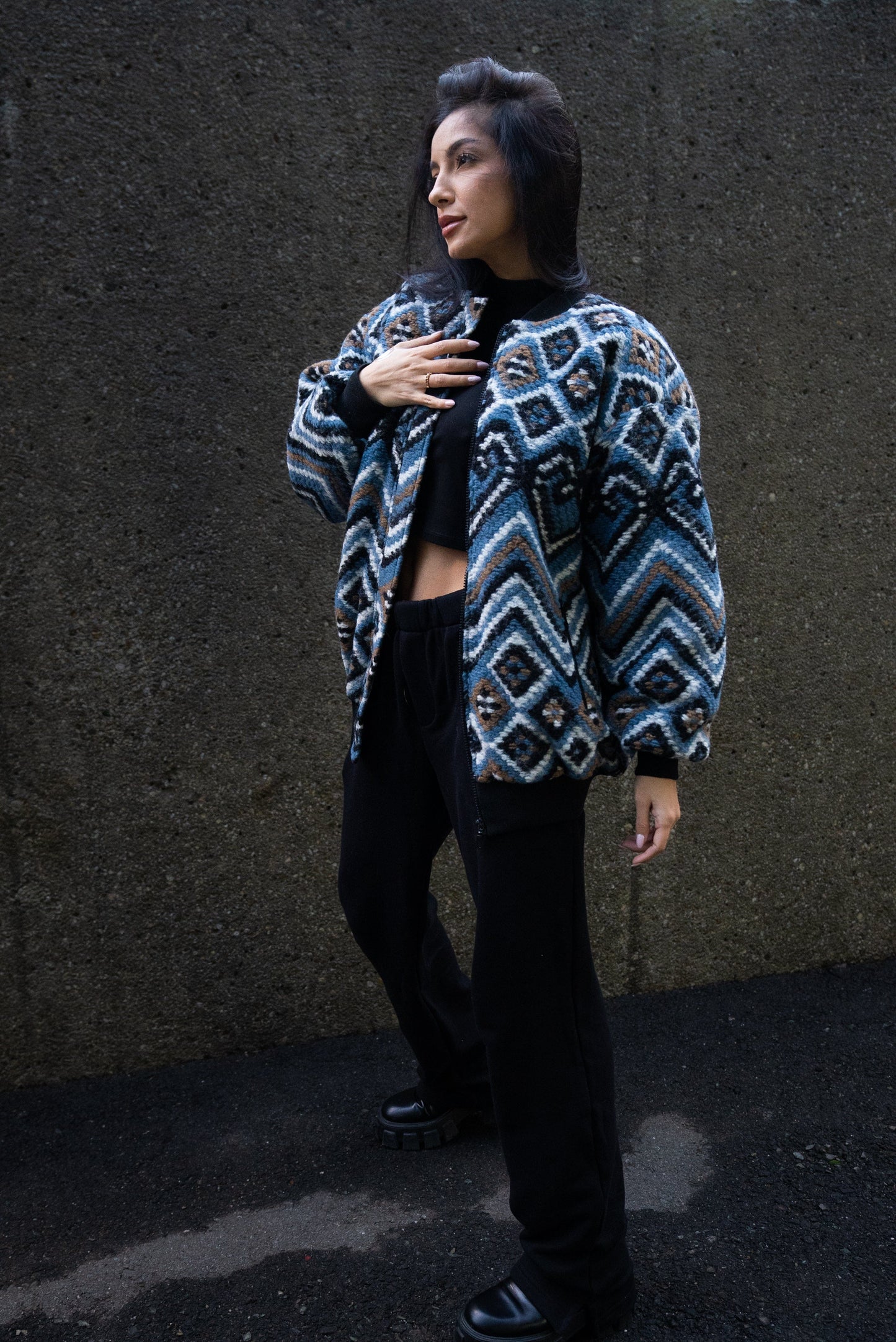 Bomber Etnic Blue