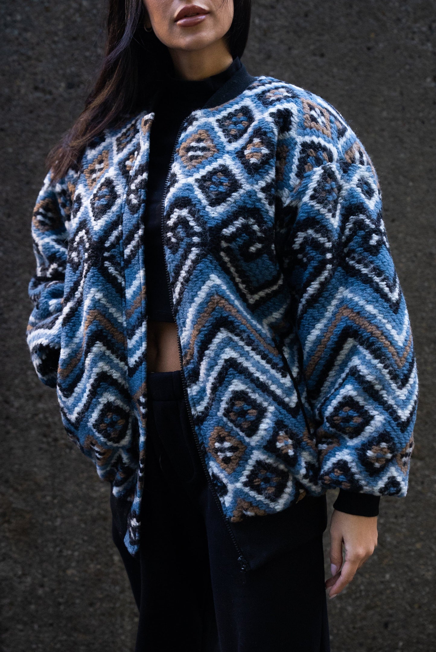 Bomber Etnic Blue