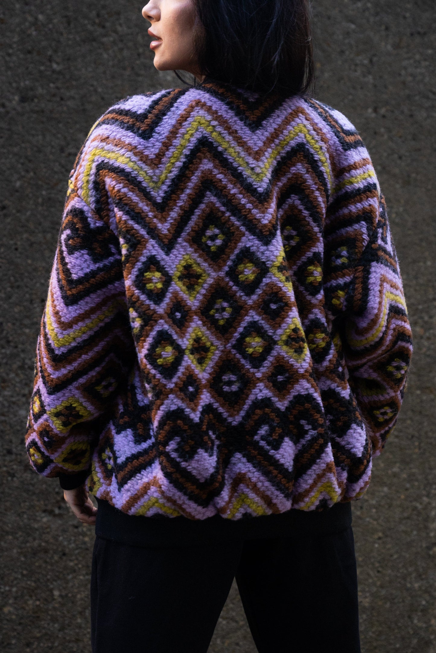 Bomber Etnic Lila