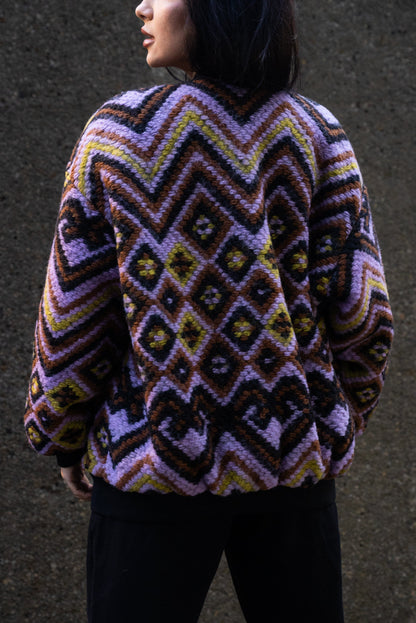 Bomber Etnic Lila