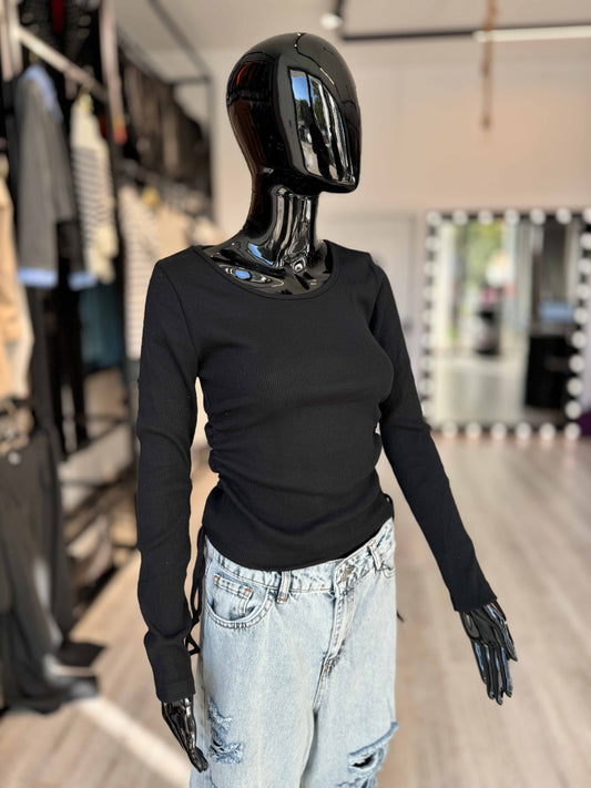 Crop TOP BLACK