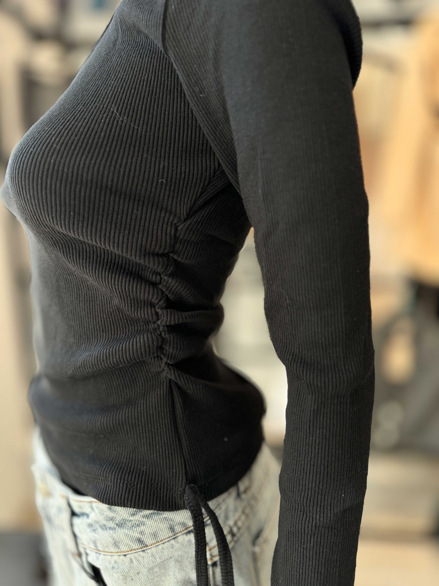 Crop TOP BLACK