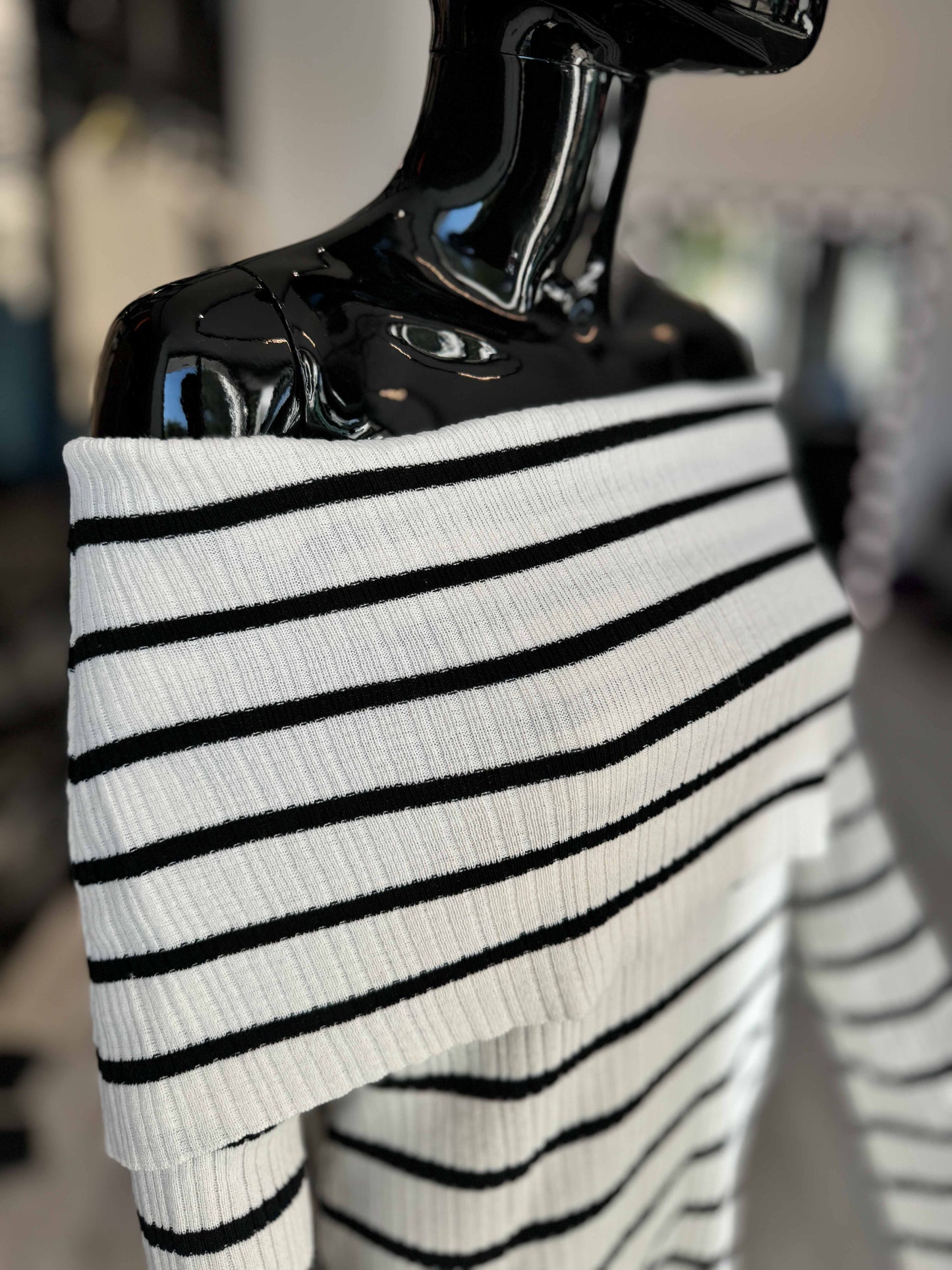 KNITTED dress ECRU