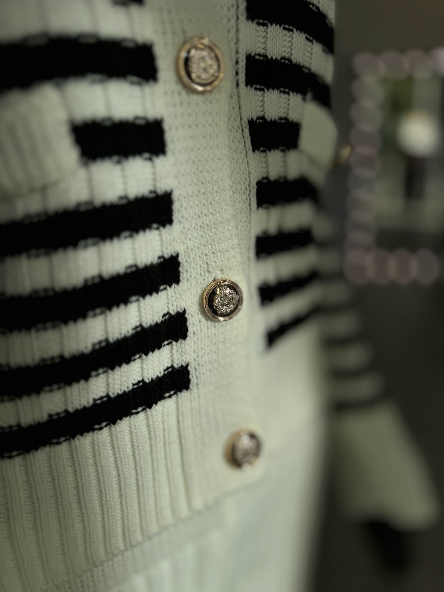 set KNITWEAR ECRU-BLACK