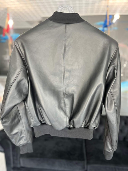 Bomber Cropped Black