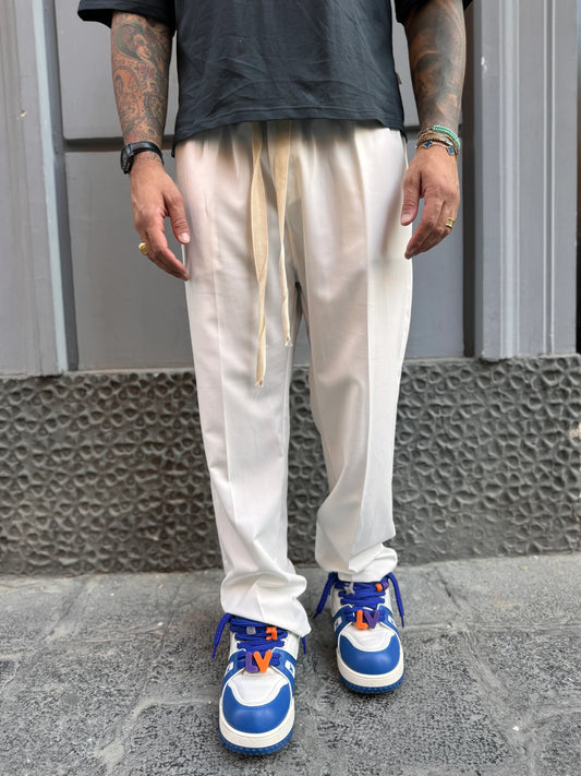 Pantalon CHROY Alb